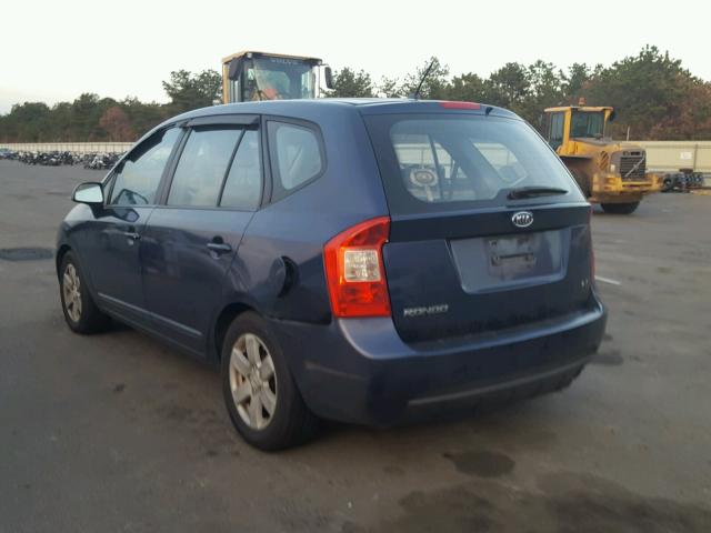 KNAFG525X77043724 - 2007 KIA RONDO BASE BLUE photo 3