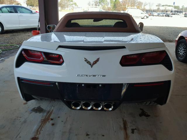 1G1YF3D78E5121453 - 2014 CHEVROLET CORVETTE S WHITE photo 6