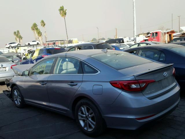 5NPE24AF9FH244400 - 2015 HYUNDAI SONATA SE SILVER photo 3