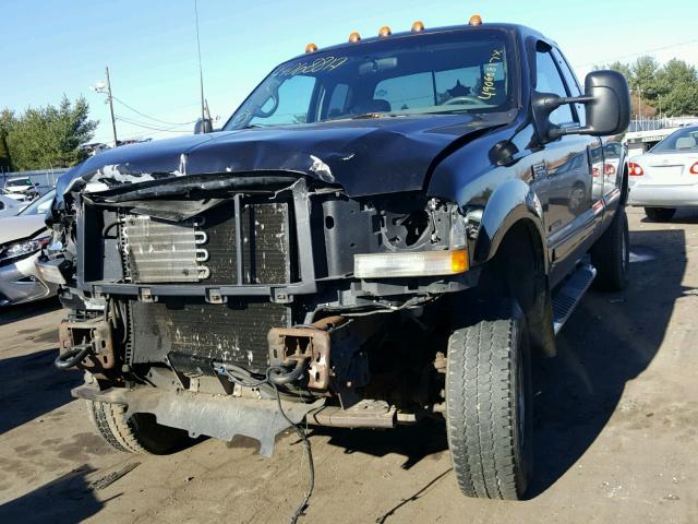 1FTSX31F52ED65563 - 2002 FORD F350 SRW S BLACK photo 2