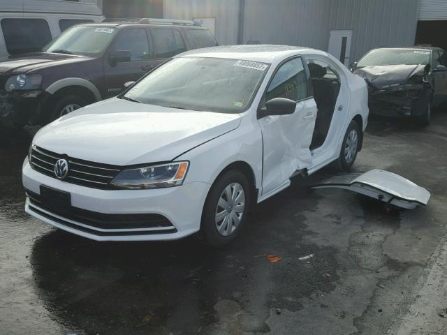 3VW267AJ3GM400100 - 2016 VOLKSWAGEN JETTA S WHITE photo 2