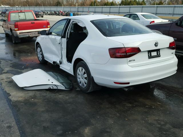 3VW267AJ3GM400100 - 2016 VOLKSWAGEN JETTA S 白色 照片 3