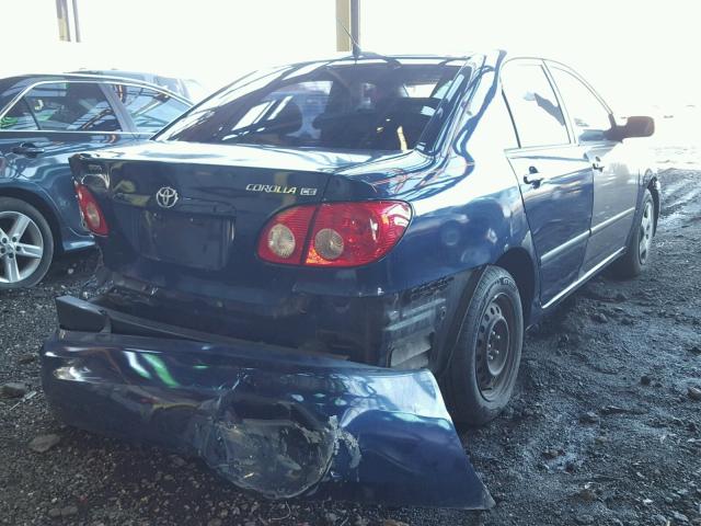 2T1BR32E75C341689 - 2005 TOYOTA COROLLA CE BLUE photo 4