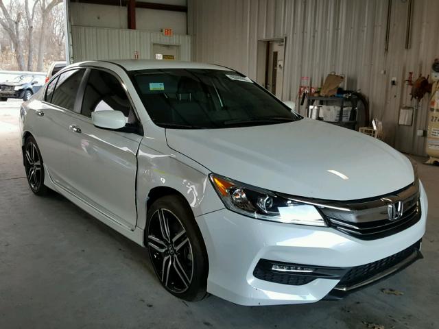 1HGCR2F53HA220788 - 2017 HONDA ACCORD SPO WHITE photo 1