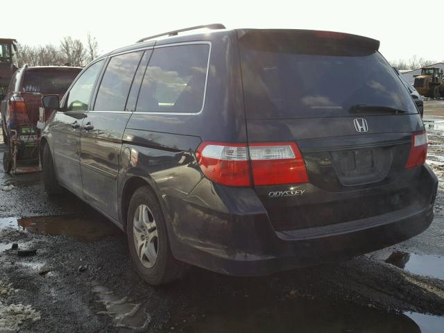 5FNRL38627B108995 - 2007 HONDA ODYSSEY EX BLACK photo 3