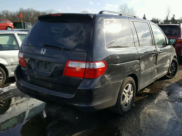 5FNRL38627B108995 - 2007 HONDA ODYSSEY EX BLACK photo 4