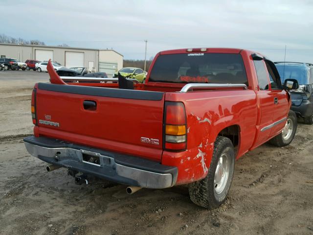 2GTEC19V141291636 - 2004 GMC NEW SIERRA RED photo 4