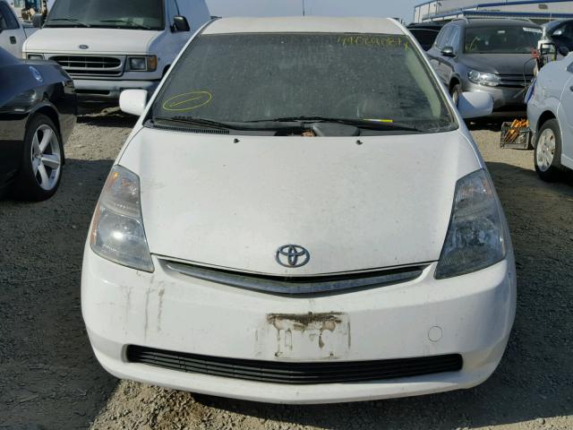 JTDKB20U287727614 - 2008 TOYOTA PRIUS WHITE photo 9