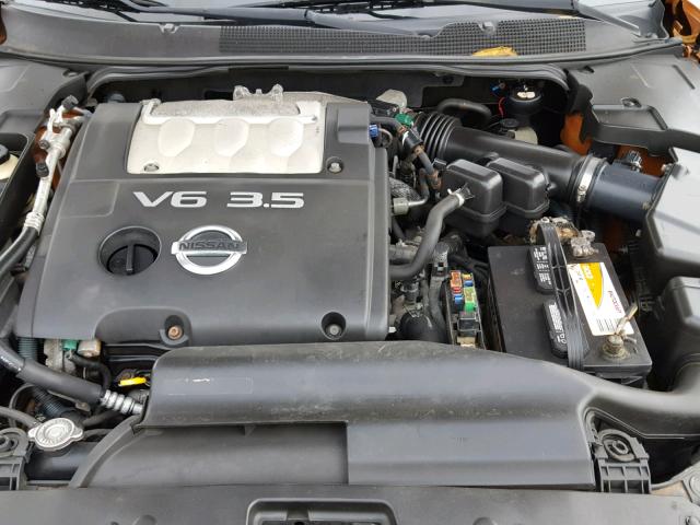 1N4BA41E34C805587 - 2004 NISSAN MAXIMA SE ORANGE photo 7