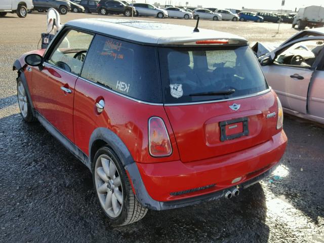 WMWRE33442TD55201 - 2002 MINI COOPER S RED photo 3