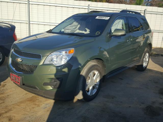 2GNALBEK2F6299984 - 2015 CHEVROLET EQUINOX LT GREEN photo 2