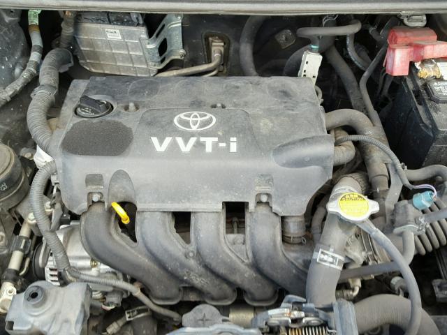 JTDBT923081257502 - 2008 TOYOTA YARIS CHARCOAL photo 7