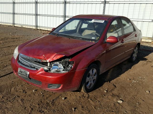 KNAFE122485535599 - 2008 KIA SPECTRA EX RED photo 2