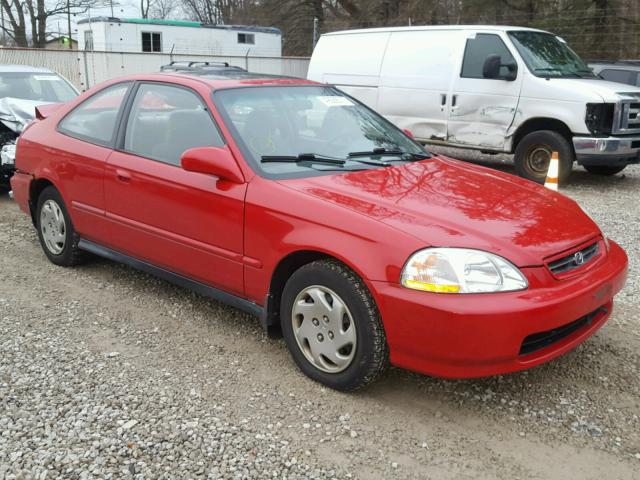 1HGEJ824XVL013671 - 1997 HONDA CIVIC EX RED photo 1