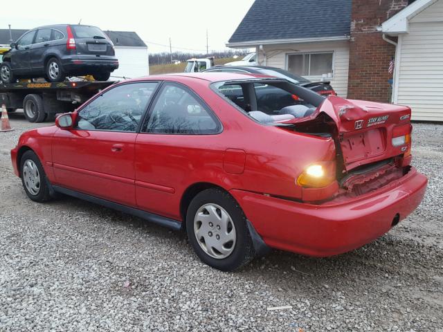 1HGEJ824XVL013671 - 1997 HONDA CIVIC EX 红色 照片 3