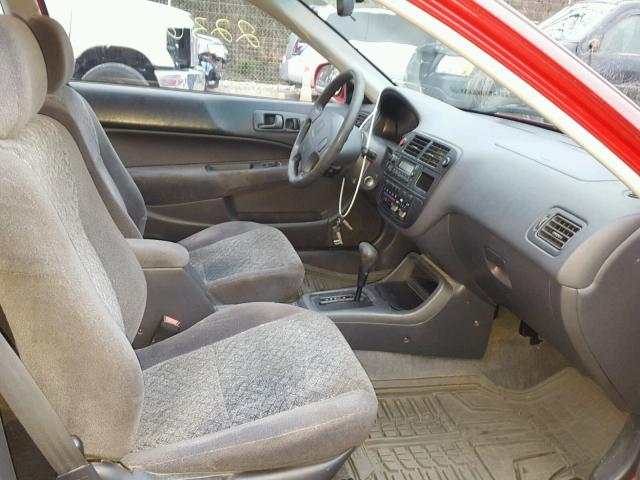 1HGEJ824XVL013671 - 1997 HONDA CIVIC EX 红色 照片 5