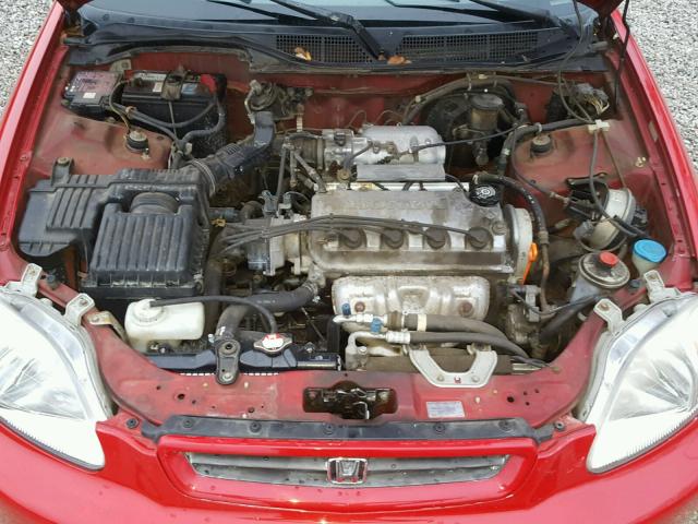 1HGEJ824XVL013671 - 1997 HONDA CIVIC EX RED photo 7