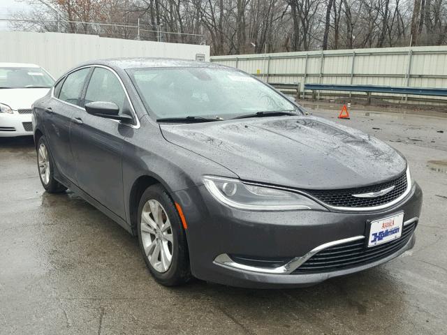 1C3CCCAB6FN636895 - 2015 CHRYSLER 200 LIMITE GRAY photo 1