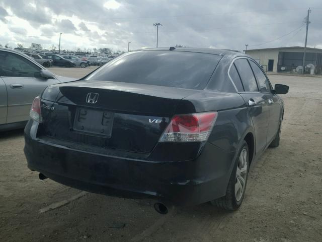 1HGCP36808A027990 - 2008 HONDA ACCORD EXL BLACK photo 4