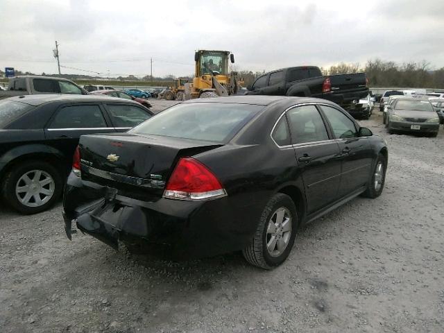 2G1WB5EK2A1220797 - 2010 CHEVROLET IMPALA LT BLACK photo 4