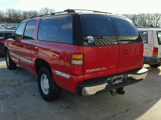 3GKFK16T11G241739 - 2001 GMC YUKON XL K RED photo 3