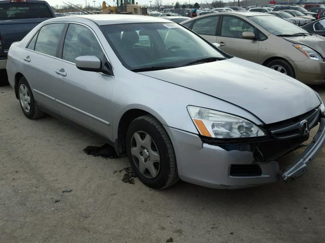 1HGCM56467A080483 - 2007 HONDA ACCORD LX SILVER photo 1