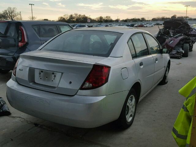 1G8AG52FX4Z207036 - 2004 SATURN ION LEVEL GRAY photo 4