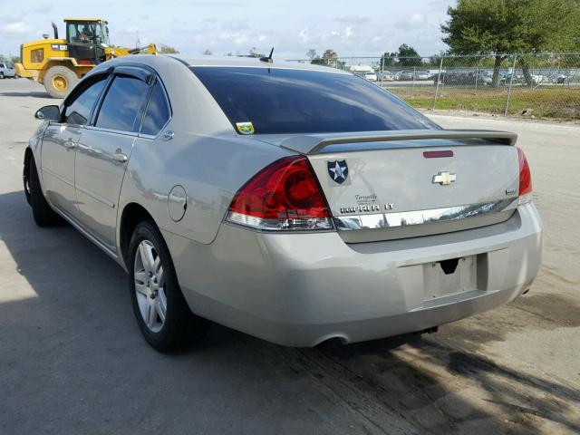 2G1WC583089228779 - 2008 CHEVROLET IMPALA LT TAN photo 3