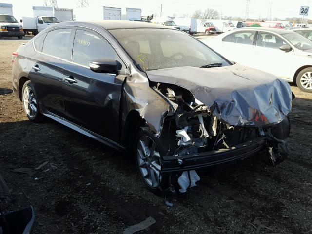 3N1AB7AP9FY268369 - 2015 NISSAN SENTRA S GRAY photo 1