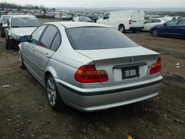 WBAEV33482KL76439 - 2002 BMW 325 I SILVER photo 3