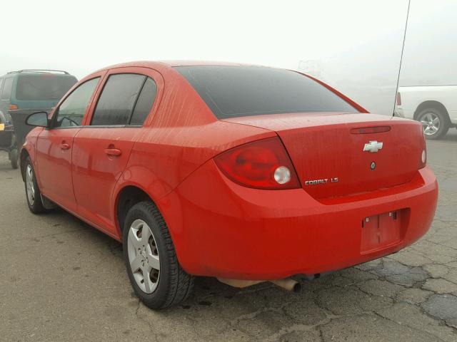 1G1AK58F667779725 - 2006 CHEVROLET COBALT LS RED photo 3