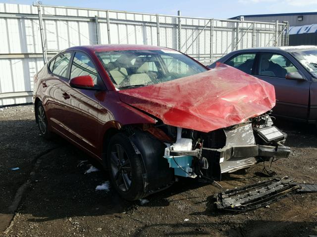 5NPD84LF2HH174281 - 2017 HYUNDAI ELANTRA SE RED photo 1