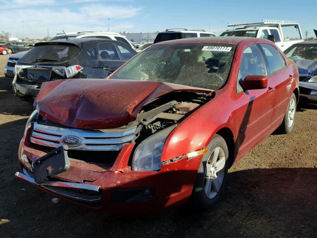 3FAHP07Z67R131288 - 2007 FORD FUSION SE MAROON photo 2