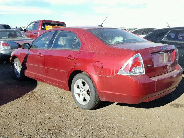 3FAHP07Z67R131288 - 2007 FORD FUSION SE MAROON photo 3