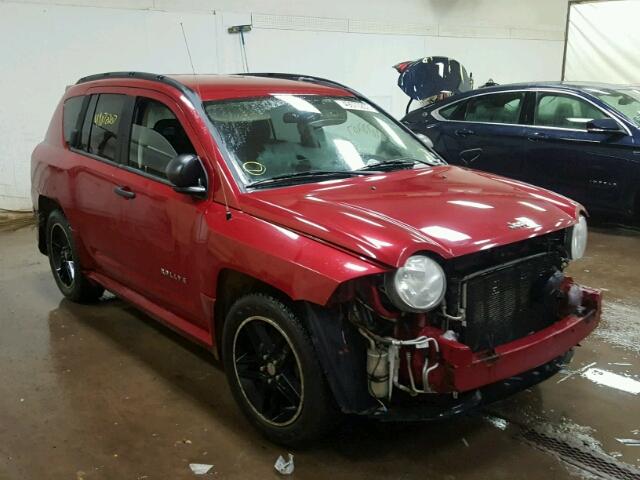 1J8FF47W78D513351 - 2008 JEEP COMPASS SP RED photo 1