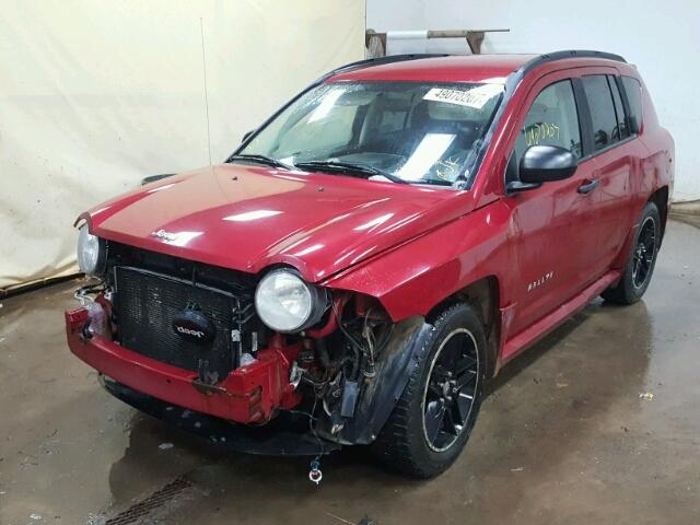 1J8FF47W78D513351 - 2008 JEEP COMPASS SP RED photo 2