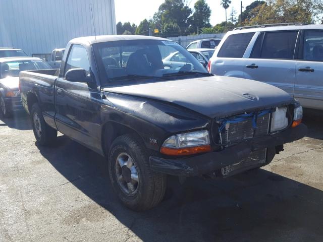 1B7FL26X1XS308150 - 1999 DODGE DAKOTA BLACK photo 1