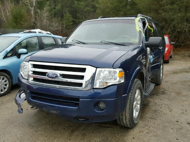 1FMFU16589EA71305 - 2009 FORD EXPEDITION BLUE photo 2