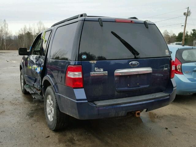 1FMFU16589EA71305 - 2009 FORD EXPEDITION BLUE photo 3