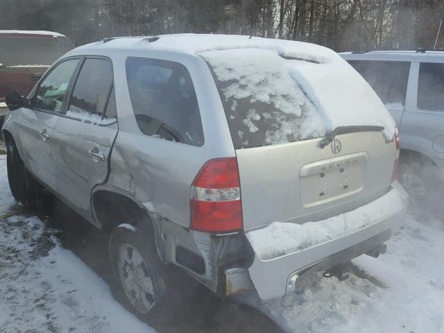 2HNYD18232H504246 - 2002 ACURA MDX GRAY photo 3