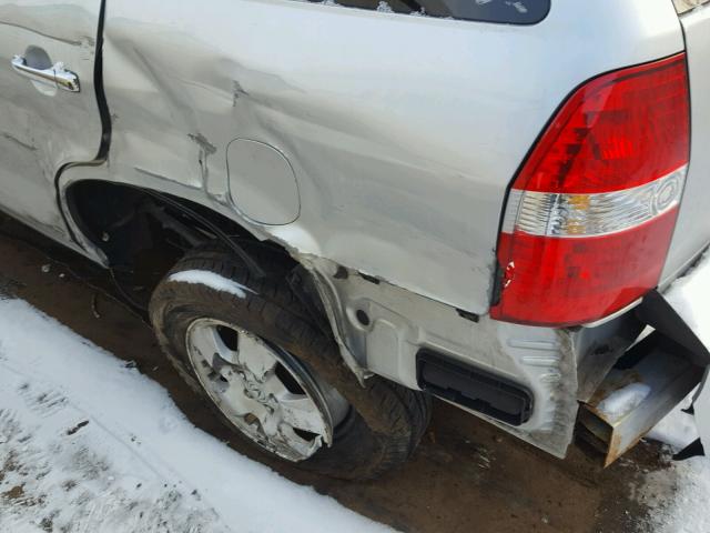 2HNYD18232H504246 - 2002 ACURA MDX GRAY photo 9