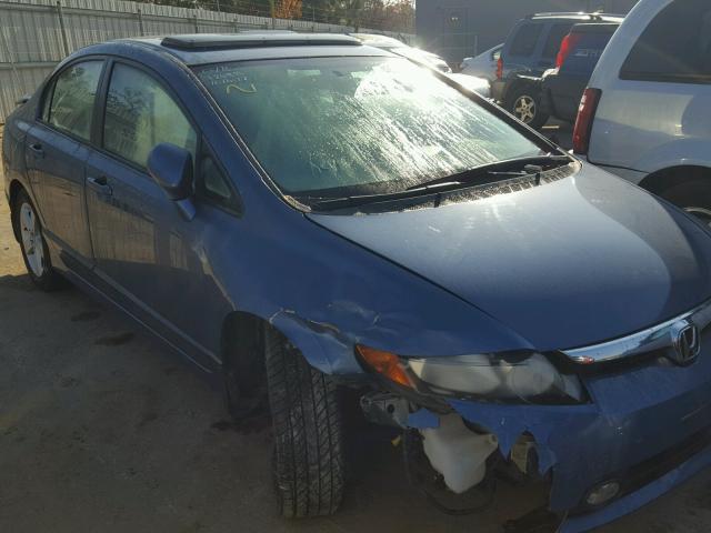 1HGFA16896L082328 - 2006 HONDA CIVIC EX BLUE photo 1