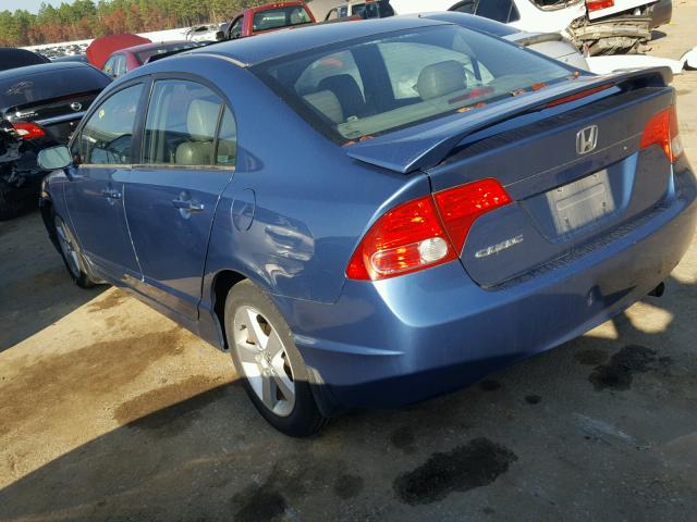 1HGFA16896L082328 - 2006 HONDA CIVIC EX BLUE photo 3