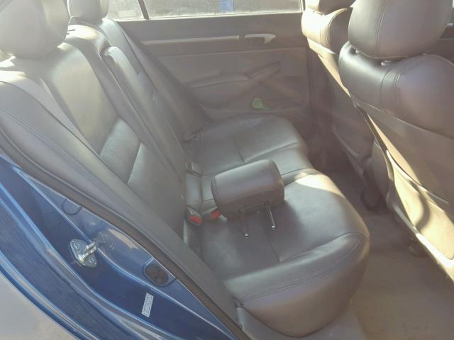 1HGFA16896L082328 - 2006 HONDA CIVIC EX BLUE photo 6