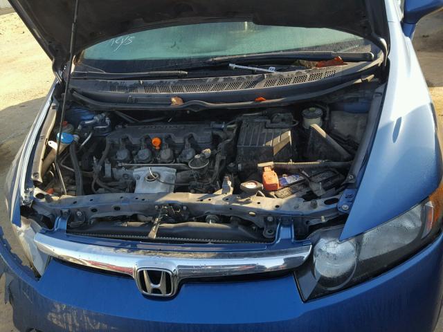 1HGFA16896L082328 - 2006 HONDA CIVIC EX BLUE photo 7