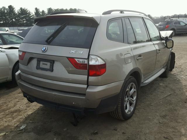 WBXPC9C47AWJ35244 - 2010 BMW X3 XDRIVE3 BEIGE photo 4