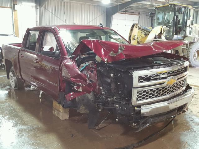 3GCUKREC9FG171692 - 2015 CHEVROLET SILVERADO MAROON photo 1