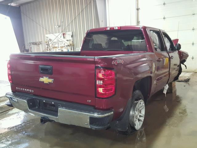 3GCUKREC9FG171692 - 2015 CHEVROLET SILVERADO MAROON photo 4