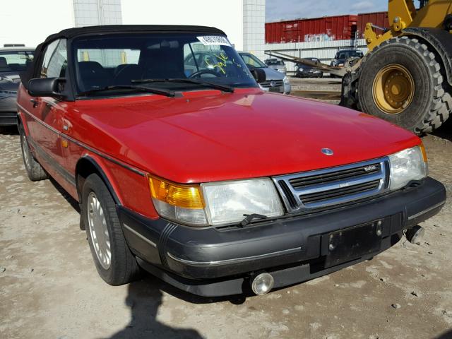 YS3AL75LXM7000763 - 1991 SAAB 900 BASE RED photo 1