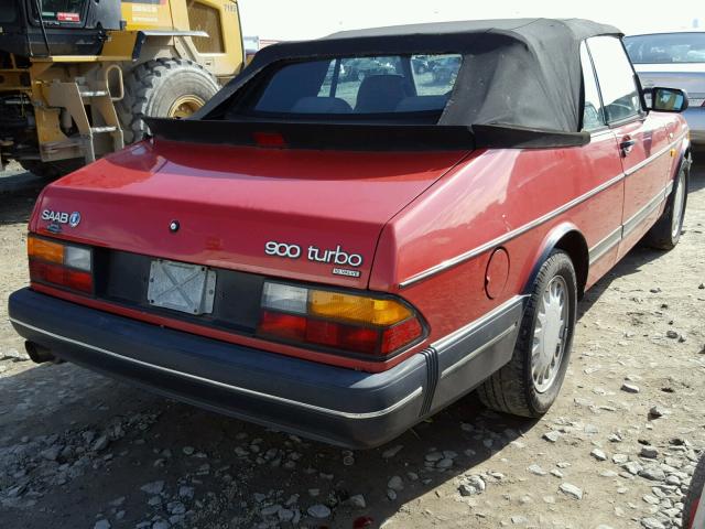 YS3AL75LXM7000763 - 1991 SAAB 900 BASE RED photo 4